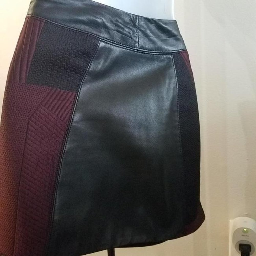 Helmut Lang leather skirt